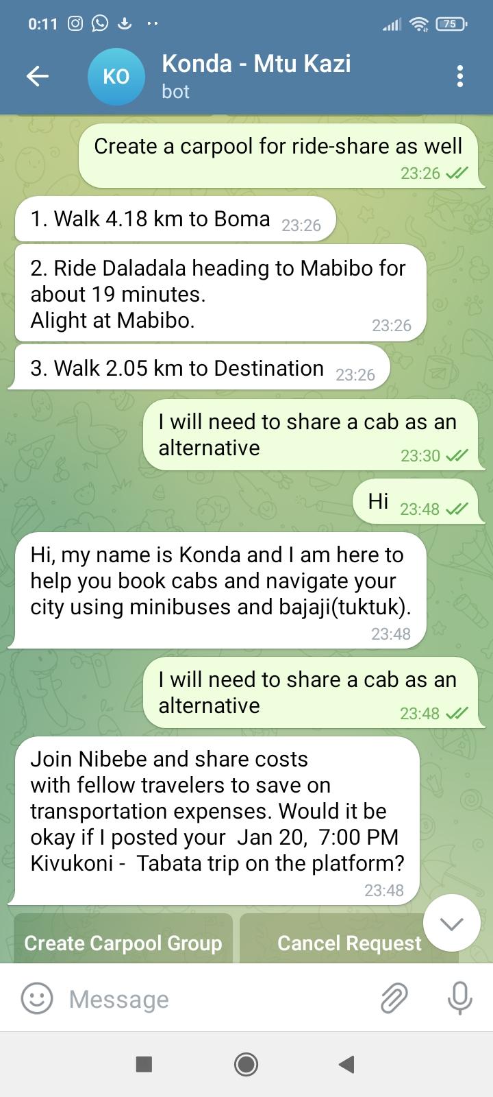 Public transport and ridesharing